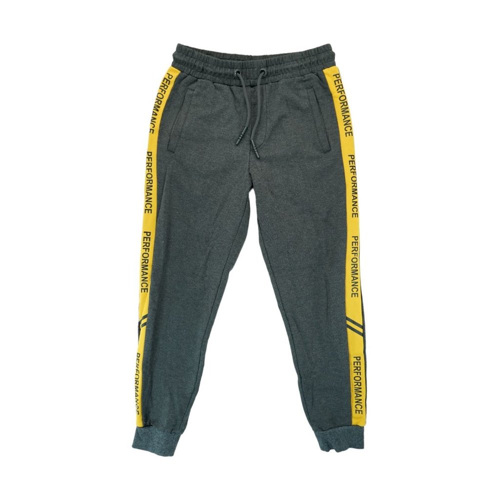 XIOS‎ Custom Tailors Men's Black/Yellow Joggers Pants Size Small S